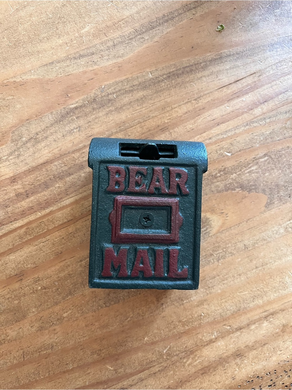 Bear Mail Decorative Wall Mailbox - Black and Red